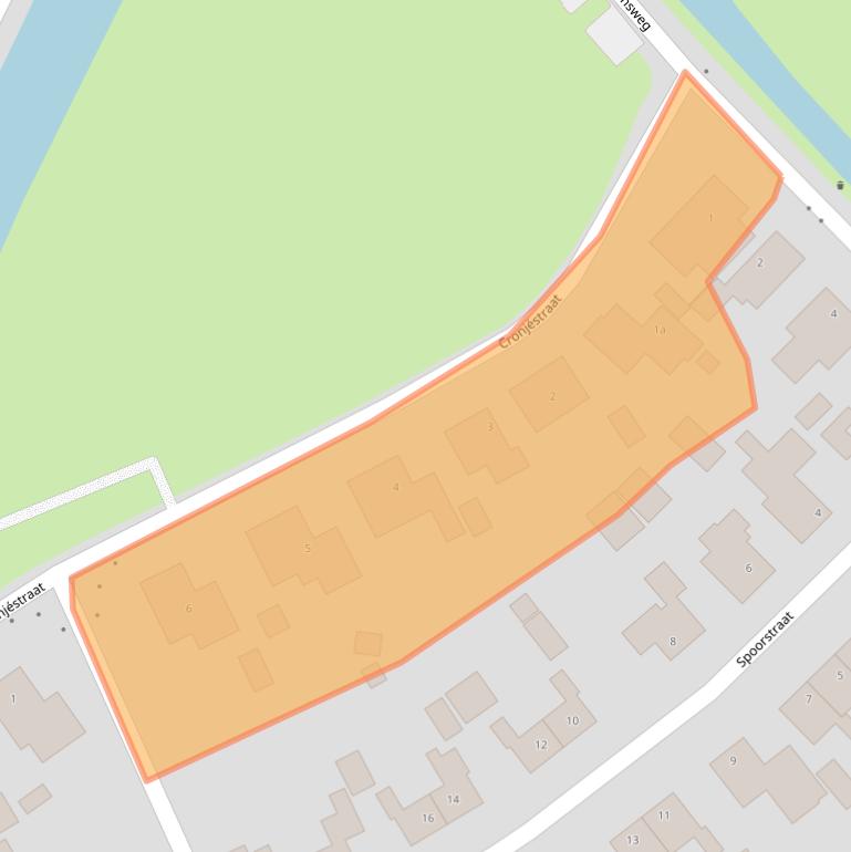 Kaart van postcodegebied 9989BS.