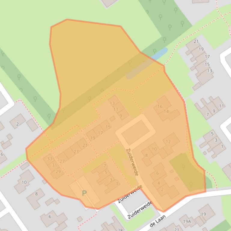 Kaart van postcodegebied 9989CJ.