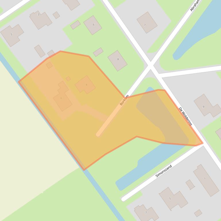 Kaart van postcodegebied 9989CK.