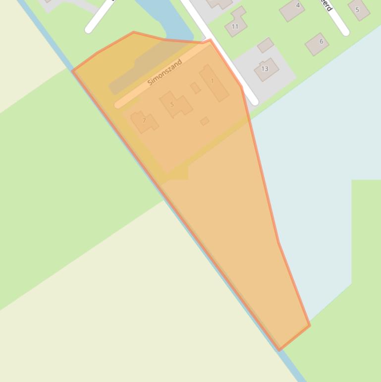 Kaart van postcodegebied 9989CL.