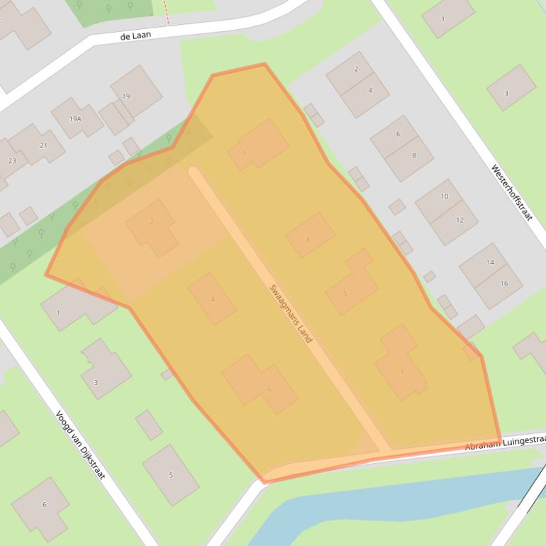 Kaart van postcodegebied 9989CX.