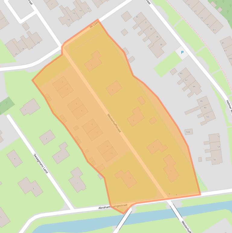 Kaart van postcodegebied 9989CZ.