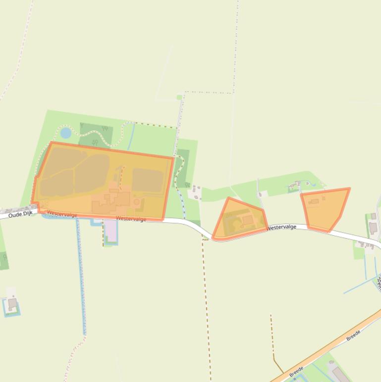 Kaart van postcodegebied 9989EE.