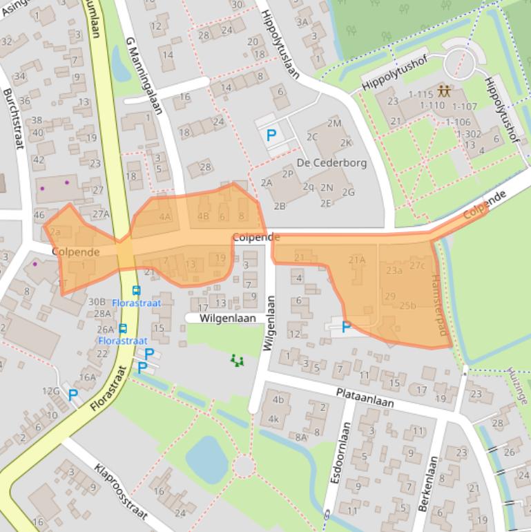 Kaart van postcodegebied 9991AD.