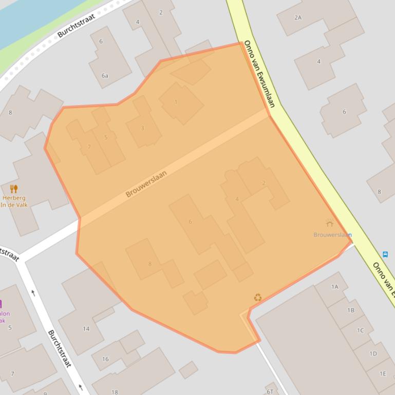 Kaart van postcodegebied 9991AH.