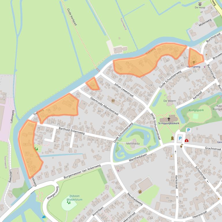 Kaart van postcodegebied 9991AN.