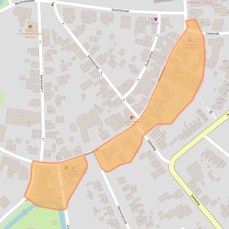 Kaart van postcodegebied 9991BG.