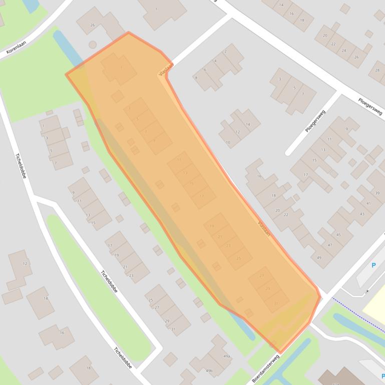 Kaart van postcodegebied 9991BW.