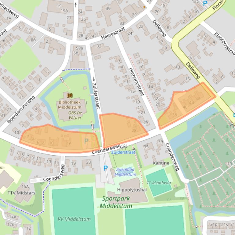 Kaart van postcodegebied 9991CD.