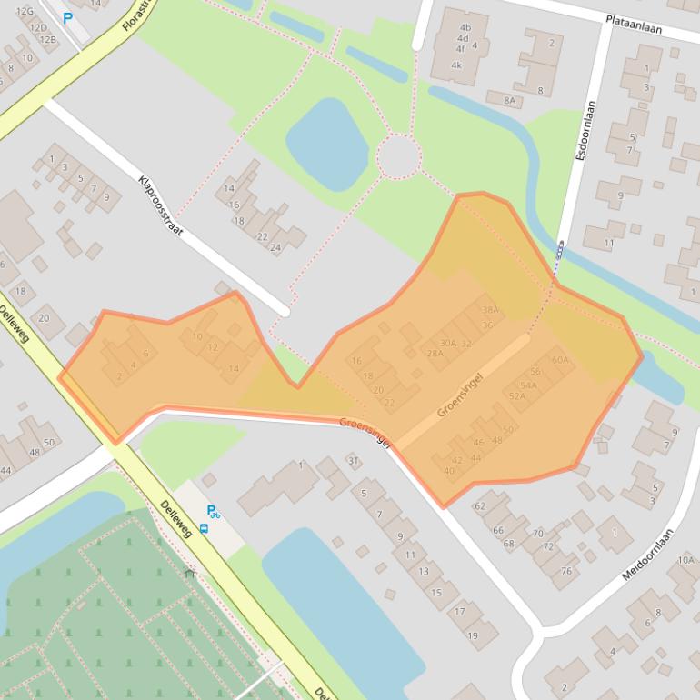 Kaart van postcodegebied 9991CE.