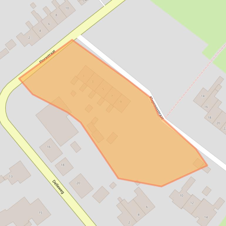 Kaart van postcodegebied 9991CJ.