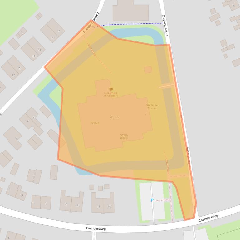 Kaart van postcodegebied 9991CM.