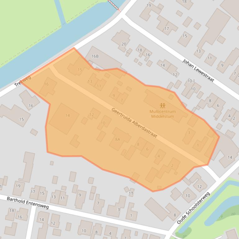 Kaart van postcodegebied 9991CT.