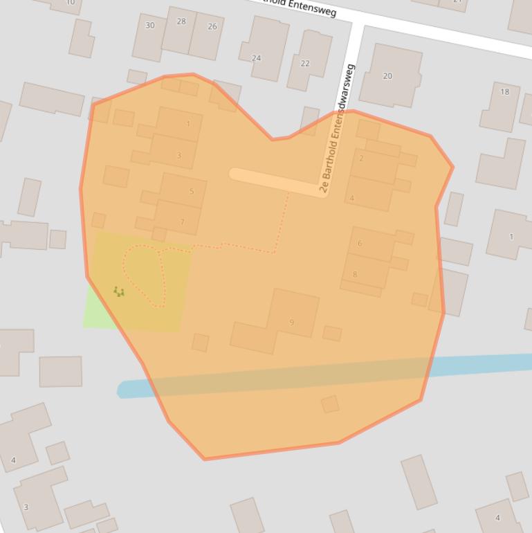 Kaart van postcodegebied 9991CX.