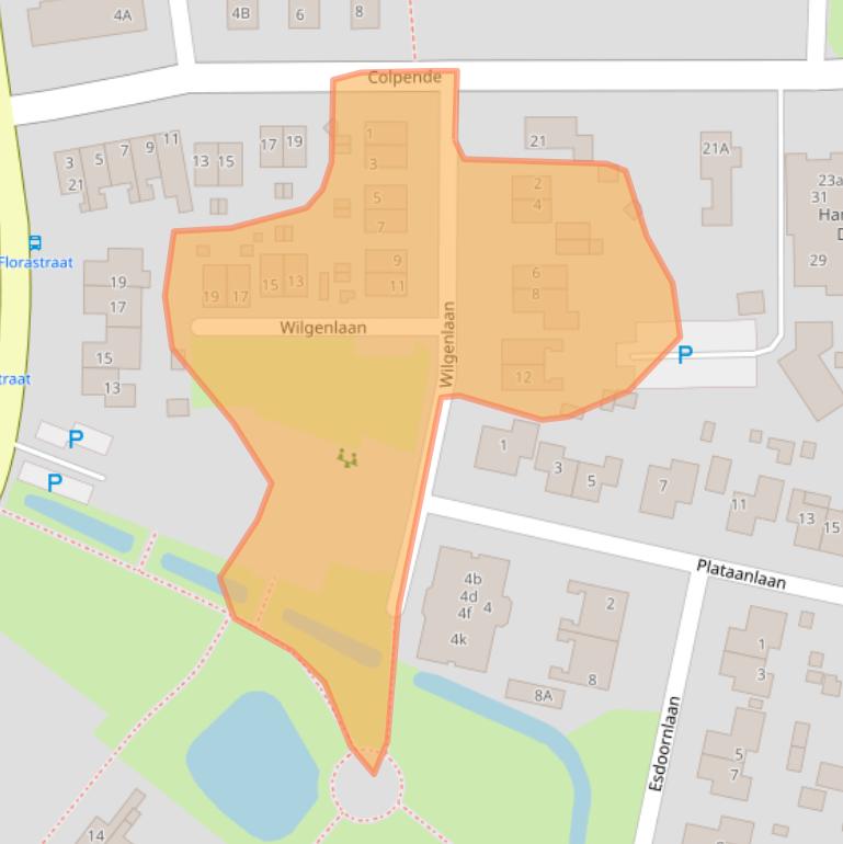 Kaart van postcodegebied 9991EC.