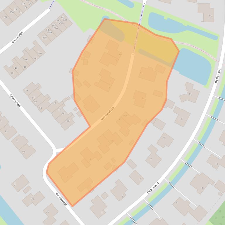 Kaart van postcodegebied 9991EH.