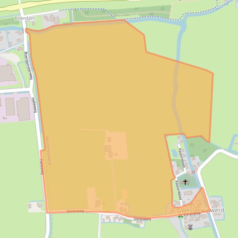 Kaart van postcodegebied 9993TJ.