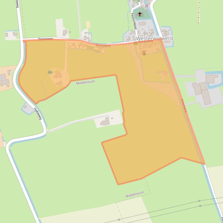 Kaart van postcodegebied 9993TK.