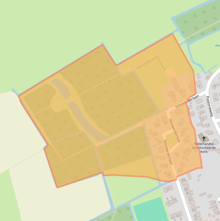 Kaart van postcodegebied 9995PC.