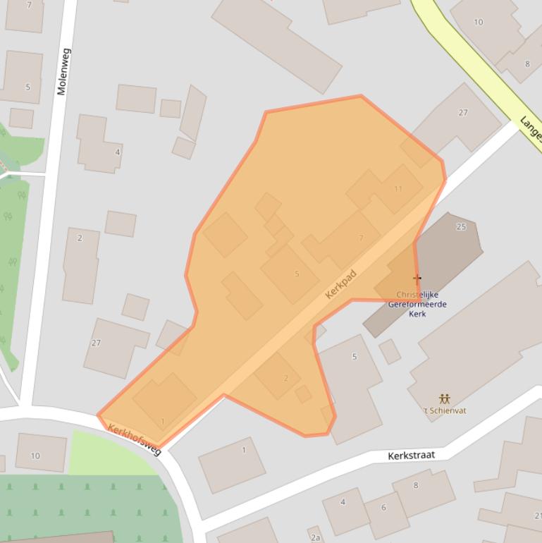 Kaart van postcodegebied 9995PG.