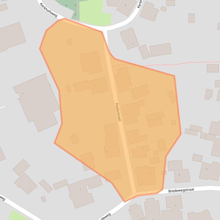 Kaart van postcodegebied 9995PK.