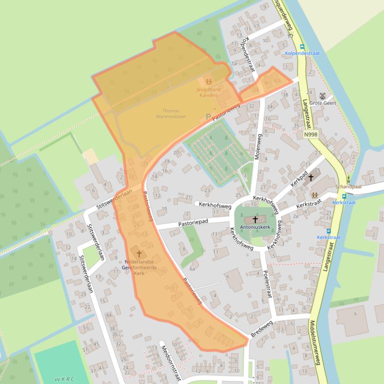 Kaart van postcodegebied 9995PM.