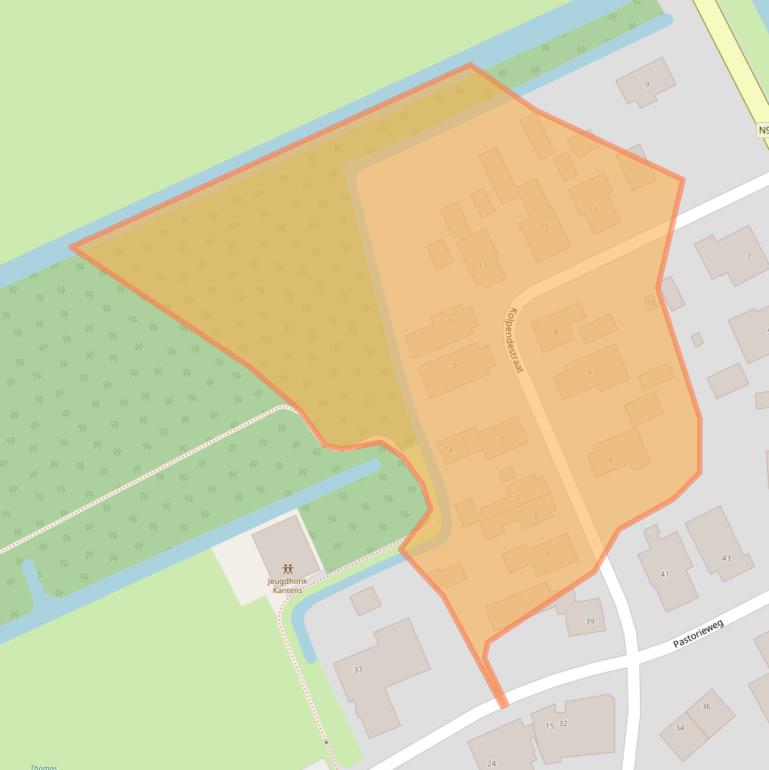 Kaart van postcodegebied 9995PS.