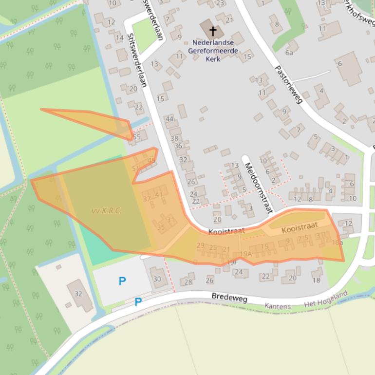 Kaart van postcodegebied 9995PV.