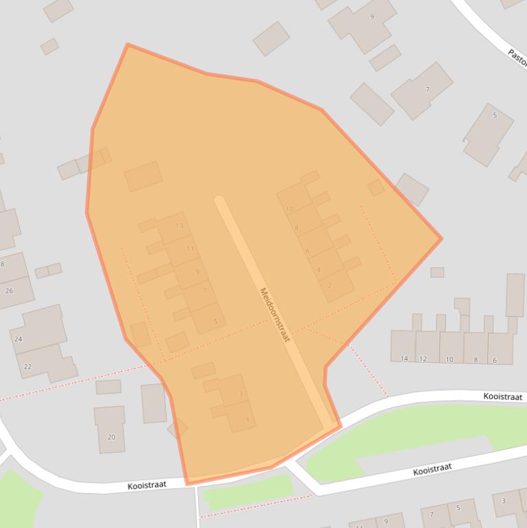 Kaart van postcodegebied 9995PX.