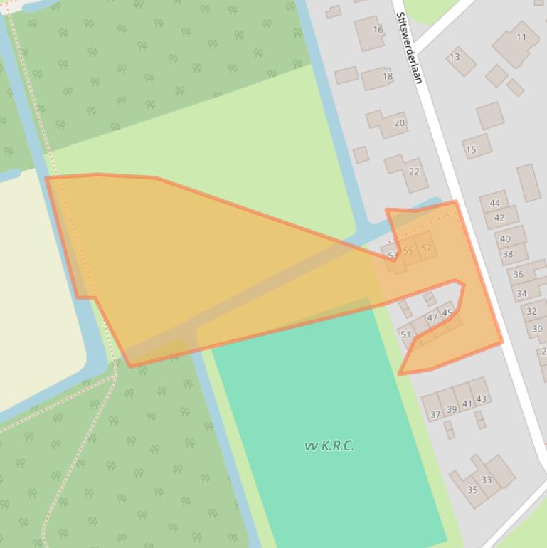 Kaart van postcodegebied 9995RA.