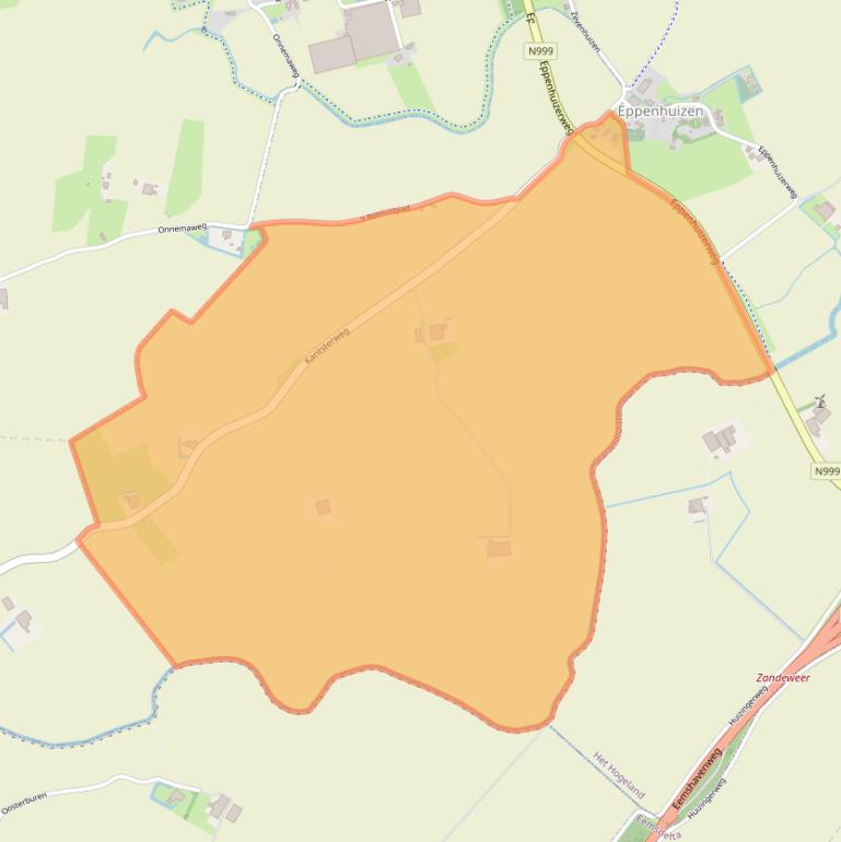 Kaart van postcodegebied 9996VH.