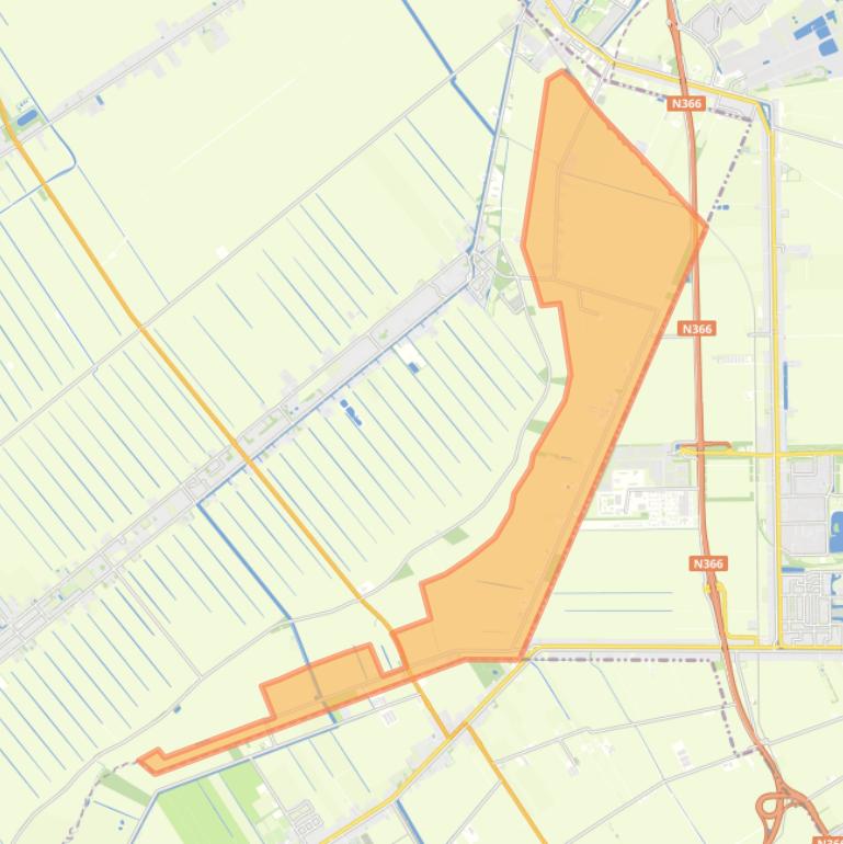 Kaart van de wijk 2e Valthermond.