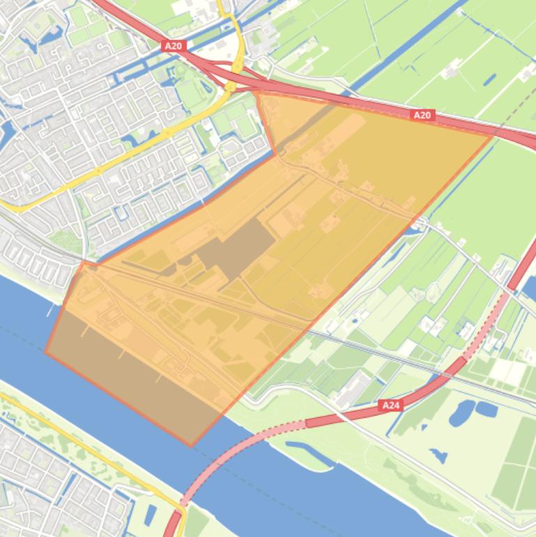 Kaart van de wijk Aalkeetpolder.