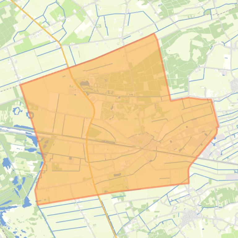 Kaart van de wijk America.