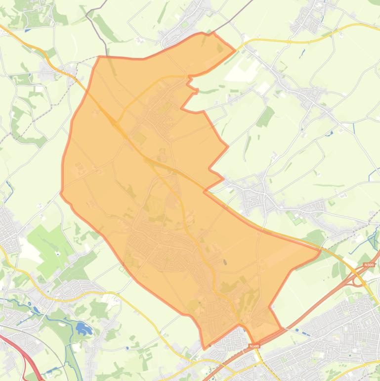 Kaart van de wijk Amstenrade - Oirsbeek.