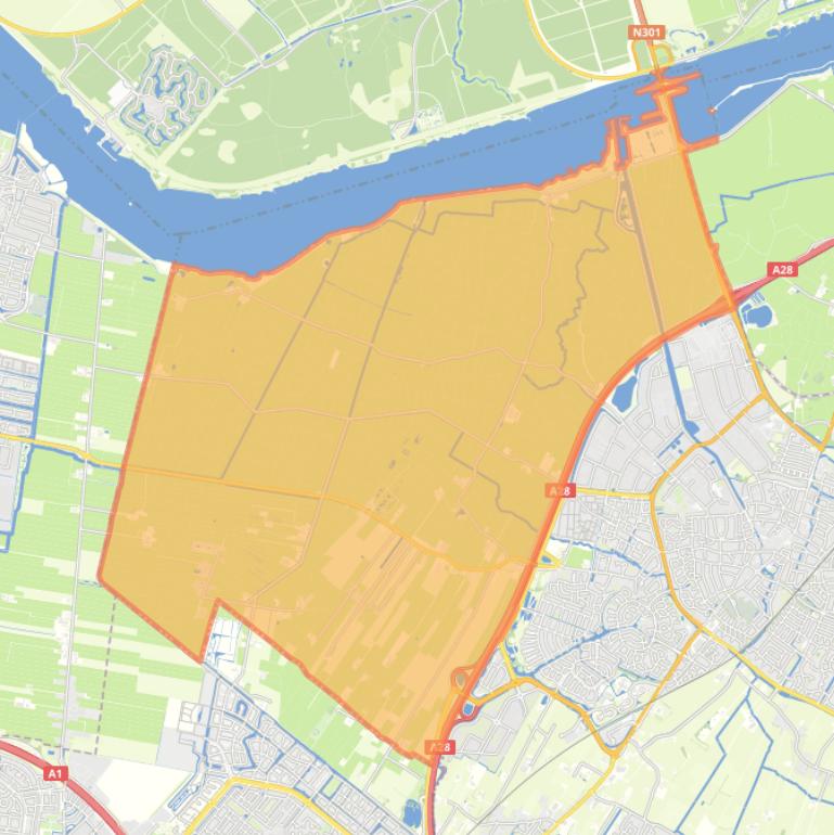 Kaart van de wijk Arkemheen Achterhoek De Veenhuis.