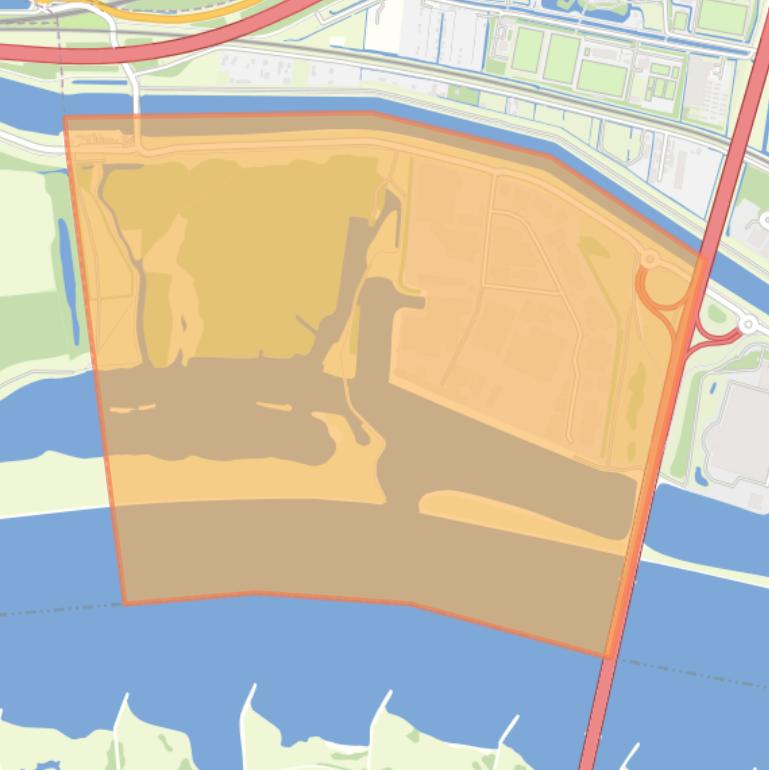 Kaart van de wijk Avelingen West.