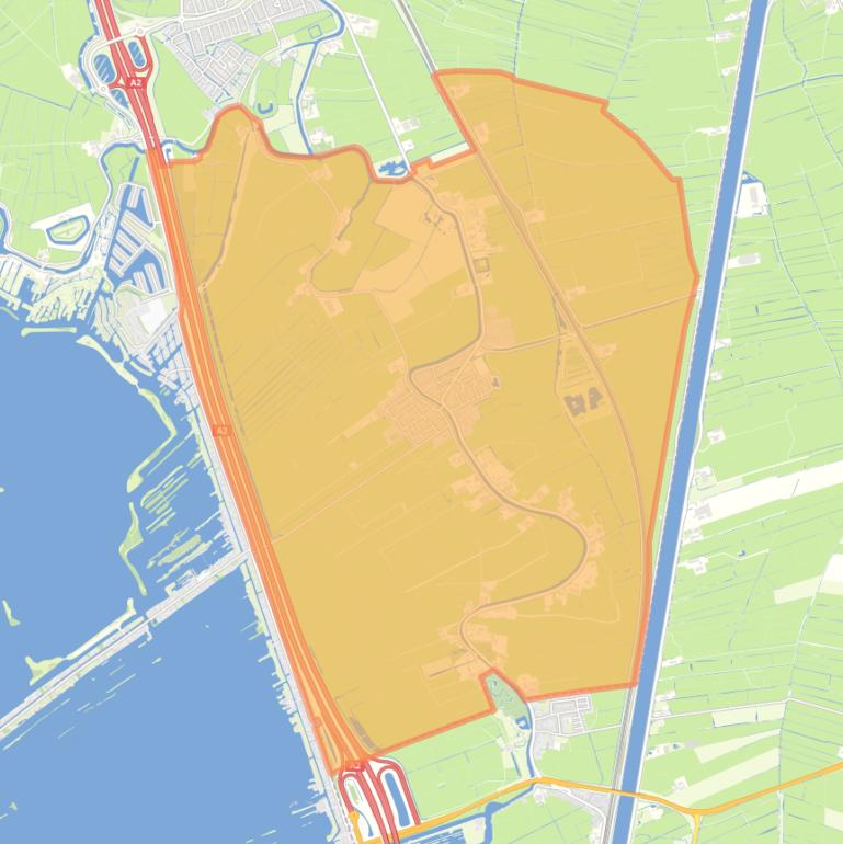 Kaart van de wijk Baambrugge.