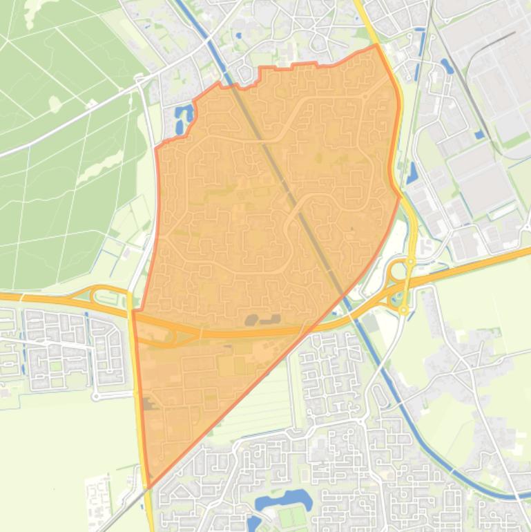 Kaart van de wijk Bargeres.