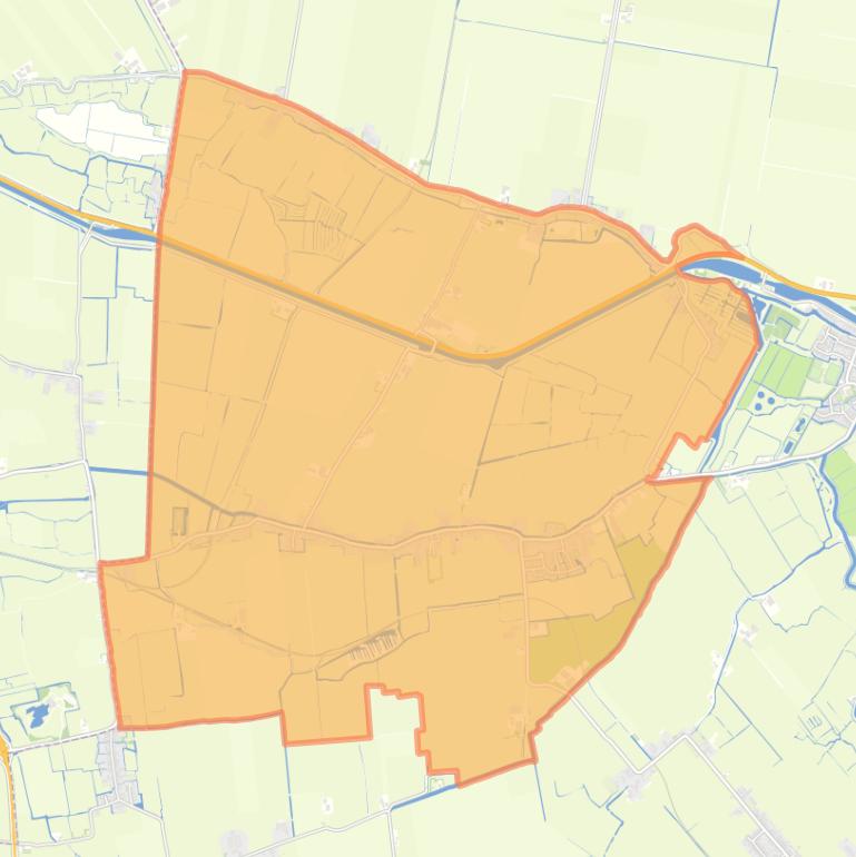 Kaart van de wijk Barsingerhorn.