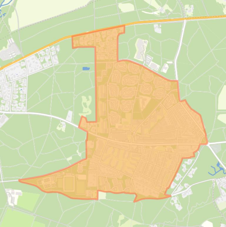 Kaart van de wijk Bebouwde kom Doorwerth.