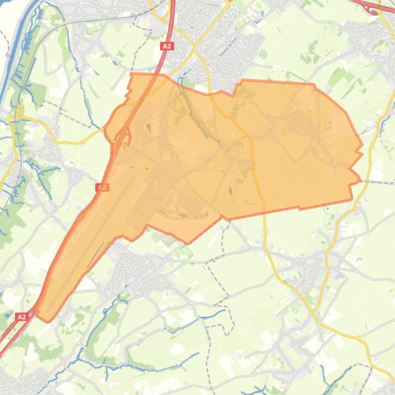 Kaart van de wijk Beek-Zuid.