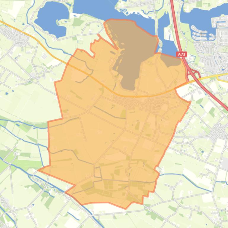 Kaart van de wijk Beers.