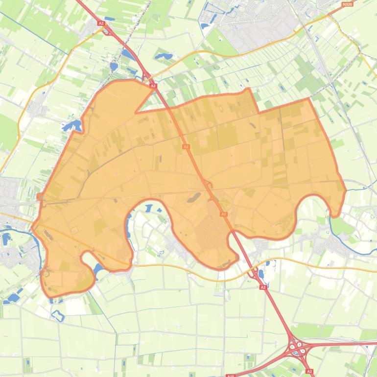 Kaart van de wijk Beesd.