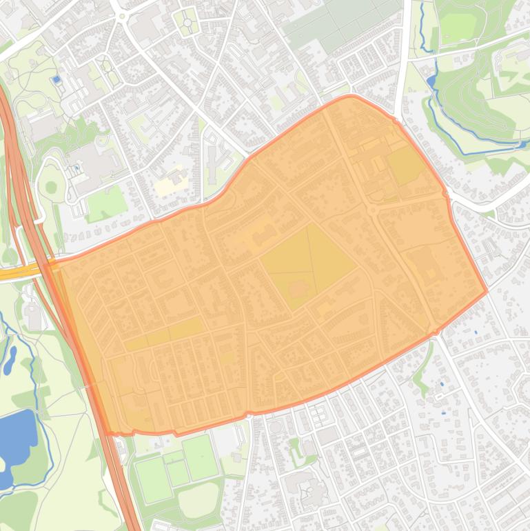 Kaart van de wijk Bekkerveld - Aarveld.