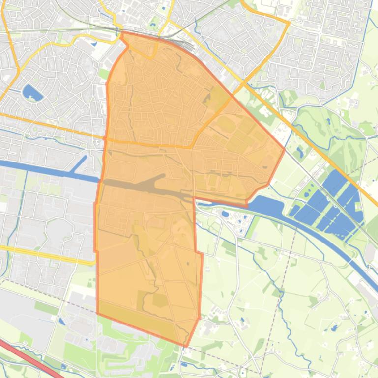 Kaart van de wijk Berflo Es.