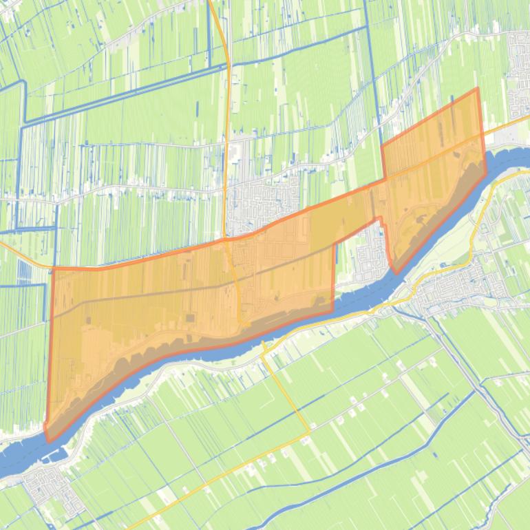 Kaart van de wijk Bergstoep.