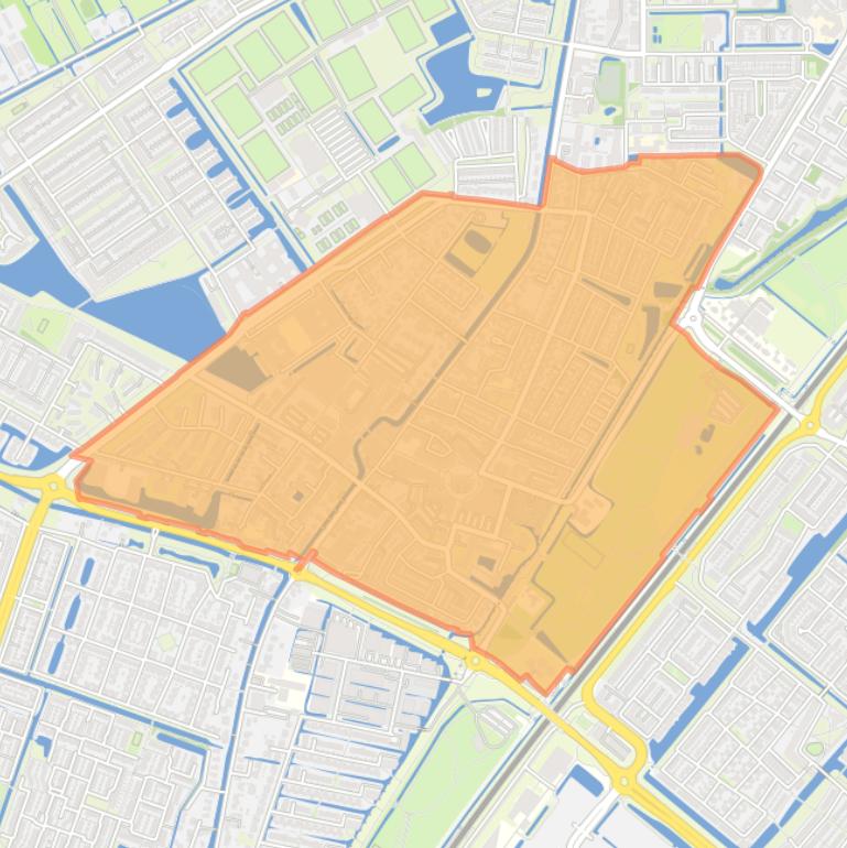 Kaart van de wijk Berkel.