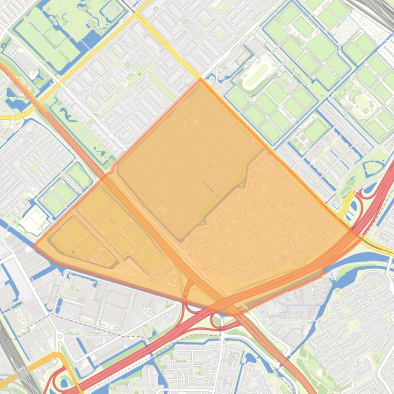 Kaart van de wijk Betondorp.