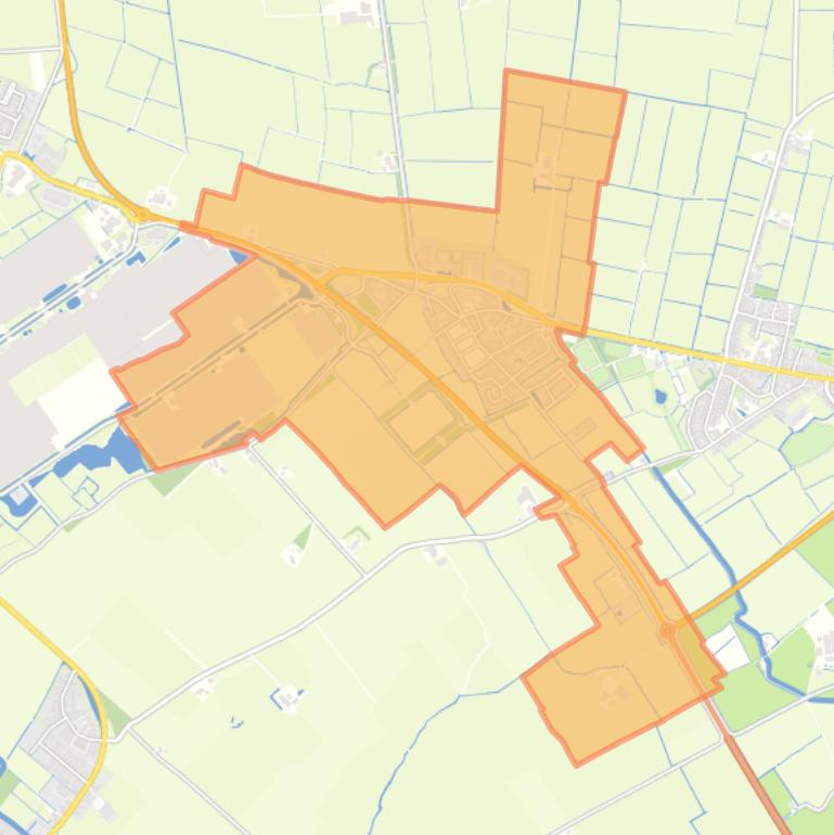 Kaart van de wijk Bitgum.